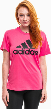 Koszulka damska adidas Loungewear Essentials Logo Tee różowa IR5413