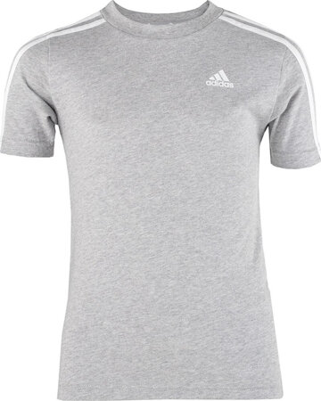 Koszulka dla dzieci adidas Essentials 3-Stripes Cotton Tee szara IB1669