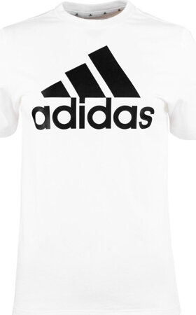 Koszulka dla dzieci adidas Essentials Big Logo Cotton Tee biała IB1670