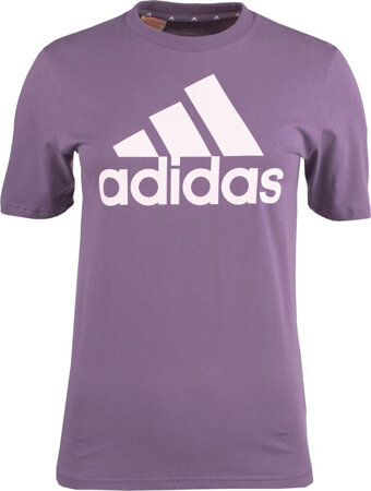 Koszulka dla dzieci adidas Essentials Big Logo Cotton Tee fioletowa IJ7061