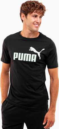 Koszulka męska Puma ESS  2 Col Logo Tee czarna 586759 97