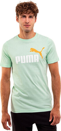 Koszulka męska Puma ESS  2 Col Logo Tee miętowa 586759 88