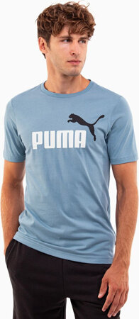 Koszulka męska Puma ESS  2 Col Logo Tee niebieska 586759 20