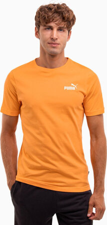 Koszulka męska Puma ESS Small Logo Tee pomarańczowa 586669 58