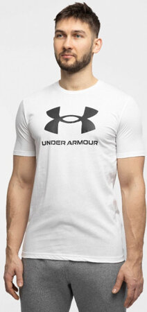 Koszulka męska Under Armour Sportstyle Logo biała 1382911 100