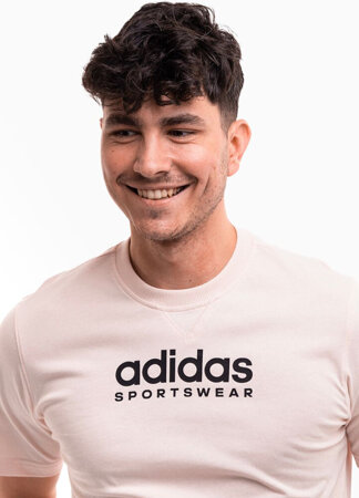 Koszulka męska adidas All SZN Graphic Tee pudrowy róż IC9810