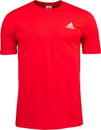 Koszulka męska adidas Essentials Single Jersey Embroidered Small Logo Tee czerwona IC9290