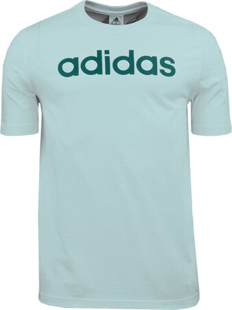 Koszulka męska adidas Essentials Single Jersey Linear Embroidered Logo Tee niebieska IJ8651