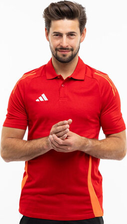 Koszulka męska adidas Tiro 24 Competition Polo czerwona IR7563