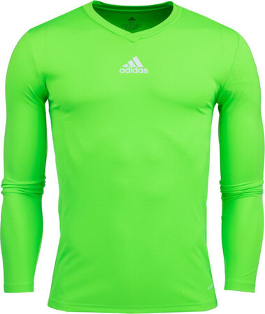 Koszulka termoaktywna dla dzieci adidas Team Base Tee limonkowa GN7513