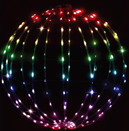 Kula dekoracyjna wisząca 168led rgb 40cm 