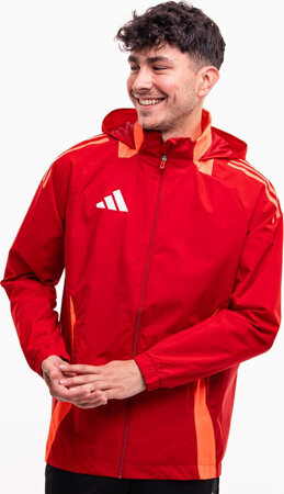 Kurtka męska adidas Tiro 24 Competition All-Weather czerwona IR9522