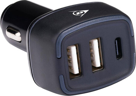 Ładowarka smochodowa multi 2x usb a   usb c Dunlop  