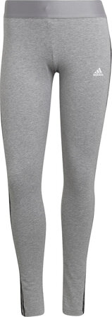 Legginsy damskie adidas Loungewear Essentials 3-Stripes szare HE7016