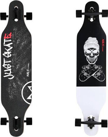 Longboard deskorolka skull2 wood skate Nils Extreme