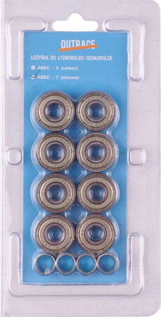 Łożyska Outrace Abec-7 chromowe 8 szt.