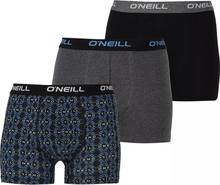 Męskie bokserki O'neill MEN BOXER PERU & PLAIN 3PK rozmiar L