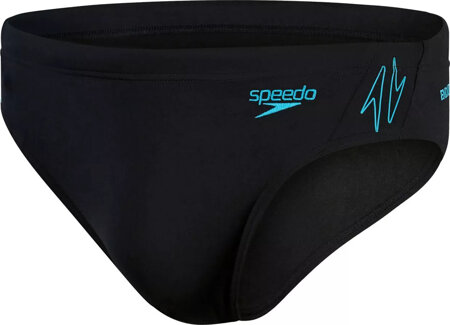 Męskie kąpielówki Speedo HYPERBOOM SPL 7CM BRF AM black/bolt rozmiar 38