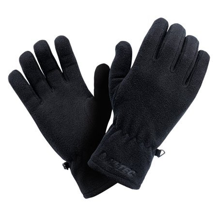 Męskie rękawiczki zimowe Hi-Tec Salmo polarowe czarne rozmiar S/M