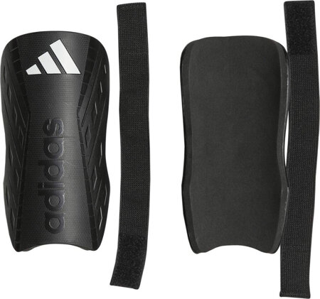 Ochraniacze piłkarskie na golenie piszczele nagolenniki Adidas Tiro Club Shin Guards czarno-białe HN5601