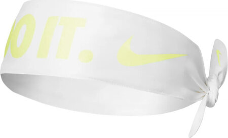 Opaska na głowę Nike Dri-Fit Tie biało-żółta N1003463132OS