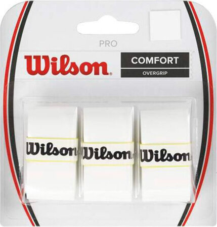 Owijka Wilson Pro Comfort Overgrip biała 3szt WRZ4014WH