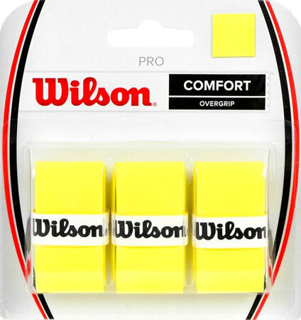 Owijka Wilson Pro Comfort Overgrip żółta 3szt WRZ4014YE