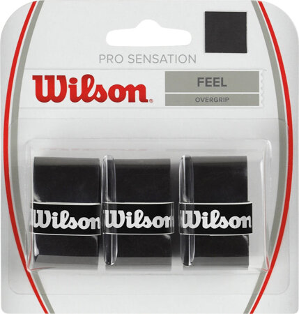 Owijka Wilson Pro Sensation Feel Overgrip 3 szt. czarne WRZ4010BK