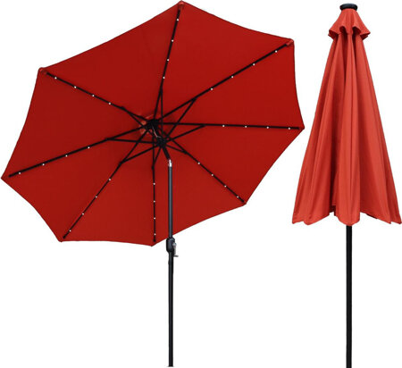 Parasol ogrodowy z oświetleniem led coccora Saska Garden 300 x 245 cm 