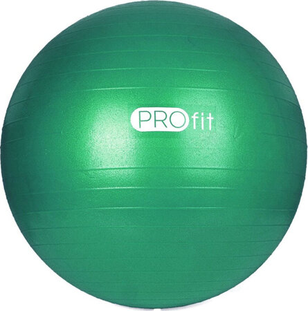 Piłka fitness gimnastyczna Profit 85 cm zielona z pompką DK 2102