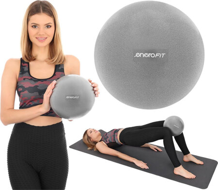 Piłka gimnastyczna fitness pilates Enero fit 25cm szara