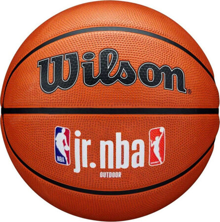 Piłka koszykowa Wilson JR NBA Logo Auth Outdoor pomarańczowa WZ3011801XB5