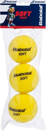 Piłki tenisowe juniorskie Babolat Soft Foam 3szt żółte 501058