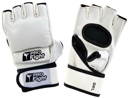 Rękawice MMA Gloves Profight PU biały