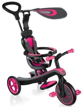 Rowerek 4w1 trójkołowy / biegowy / wózek Globber Explorer Trike Fuchsia 632-110-2