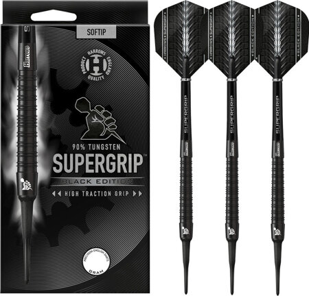 Rzutki Harrows Supergrip Black 90% softip