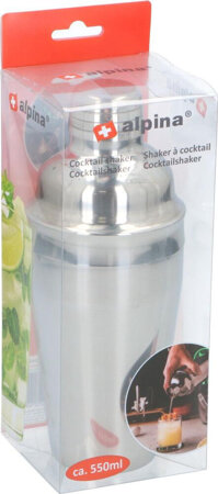 Shaker do koktajli 550ml Alpina  srebrny 