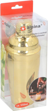 Shaker do koktajli 550ml Alpina  złoty 