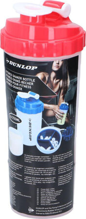 Shaker kubek bidon do koktajli odżywek 550ml Dunlop czerwony