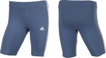 Spodenki damskie adidas Essentials 3-Stripes Bike Shorts niebieskie HD1803