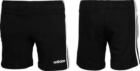 Spodenki dla dzieci adidas Essentials 3 Stripes Knit Short czarne DV1796