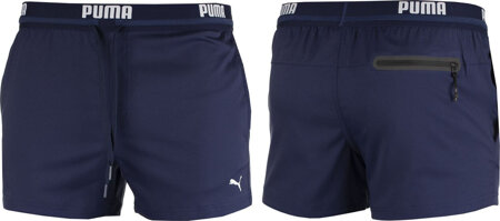 Spodenki kąpielowe męskie Puma Logo Short Lenght granatowe 907659 01