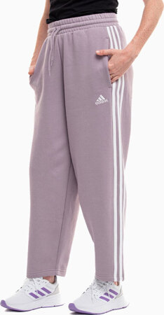 Spodnie damskie adidas Essentials 3-Stripes Open Hem Fleece różowe IR5387