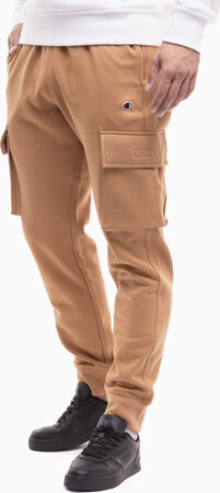 Spodnie męskie Champion Rib Cuff Cargo Pants musztardowe 220298 MS034