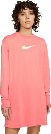 Sukienka damska Nike Nsw LS Dress Prnt różowa DO2580 603