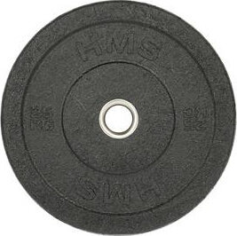 Talerz olimpijski bumper HMS CHTBR25 czarny 25 kg