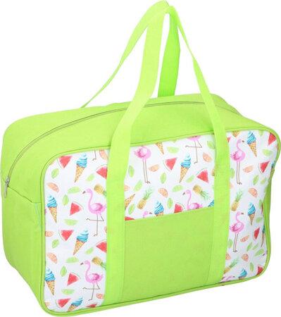 Torba chłodząca termiczna plażowa 24l 42x29x18,5 cm zielona