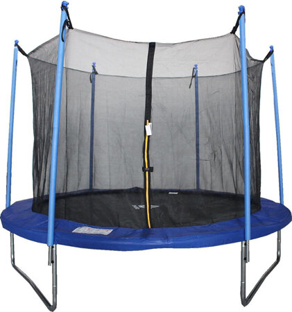 Trampolina Enero  z siatką wewnętrzną fi244cm 3 nogi 